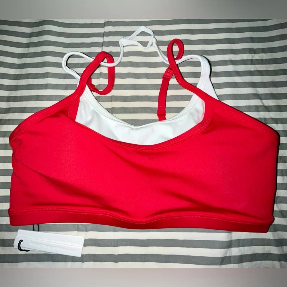 Paragon Fitwear Reluna Double-Layer Sports Bra and Leggings in Siren Size M - Picture 2 of 7